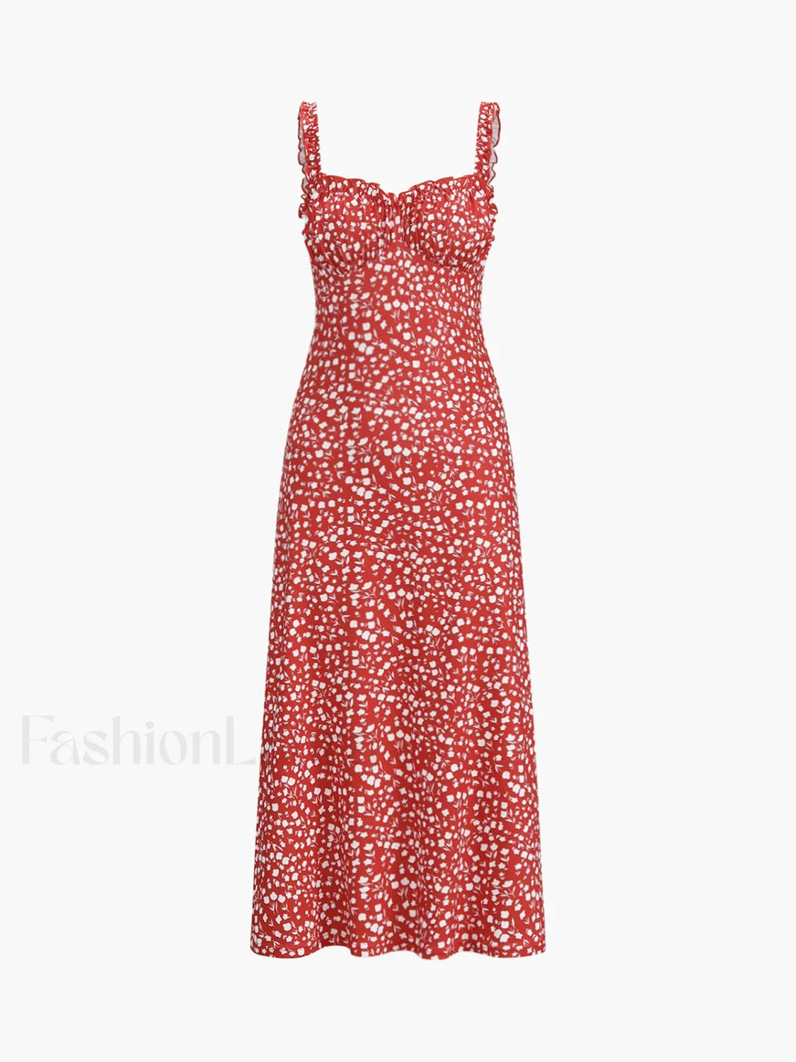 Cami Floral Bohemian Vacation Midi Dress