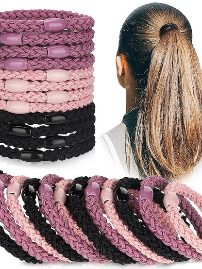 12pcs Weaved Hair Ties Hair Tie For Daily Thread Cord for Women