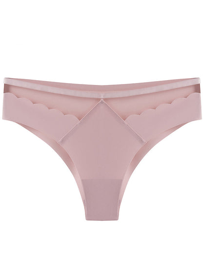 Hip Lifting Low Waist Ice Silk Seamless Invisible Breathable Briefs