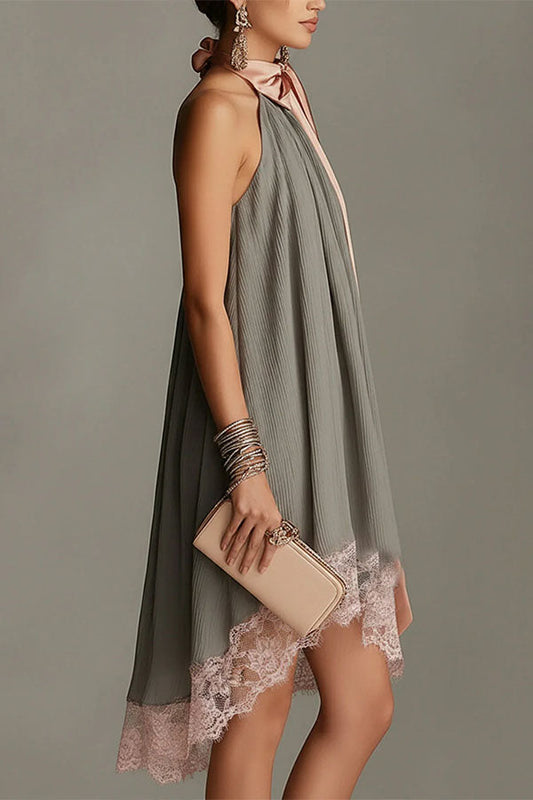 La Vie En Rose Pleated Mini Dress