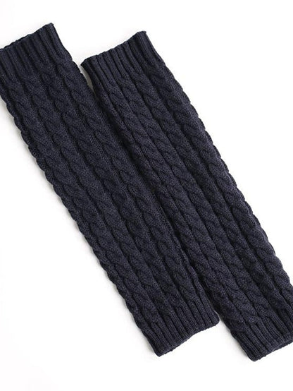 Leg Warmers Boot Cuffs Home Work Daily Solid Color Polyester Spandex Basic Casual Classic Warm Casual 1 Pair for Women