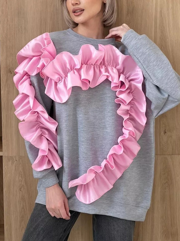Love Lace Decorative Design Sense Sweatshirts