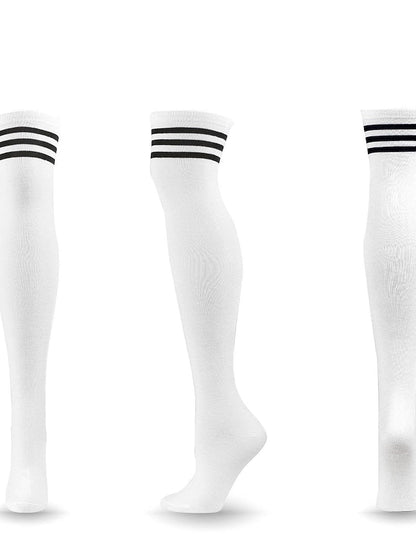 Knee High Socks Party Daily Polyester Spandex Casual Classic Warm Cute 1 Pair for Women
