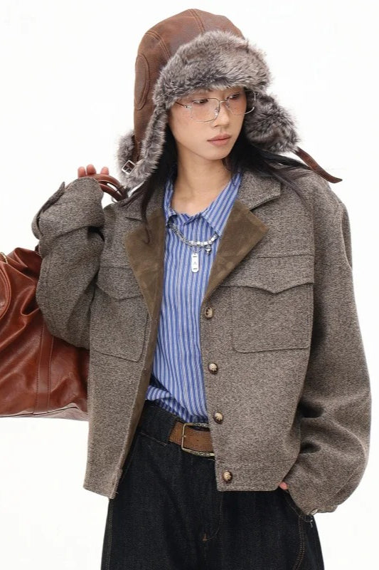 Elegant Cropped Short Jacket