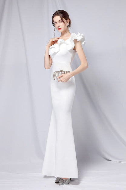 Off Shoulder Mermaid Maxi Party Dress