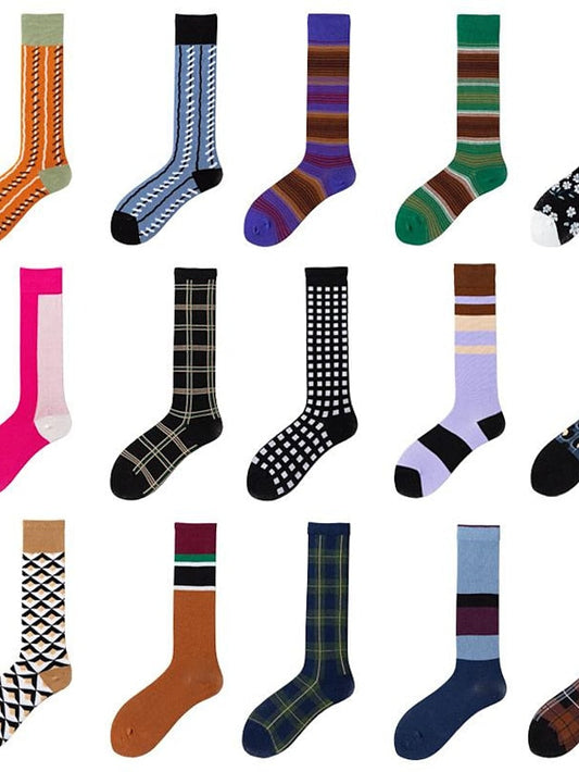 Knee High Socks Daily Holiday Cycling / Bike Solid Color Spandex Nylon Cotton Basic Sporty Vintage Retro Warm 1 Pair for Women