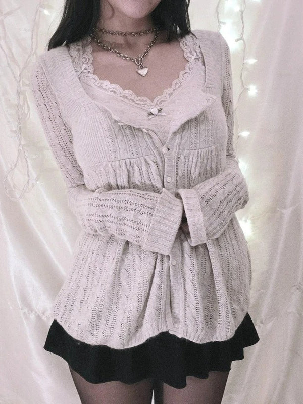 Vintage Button Knitted Cardigan