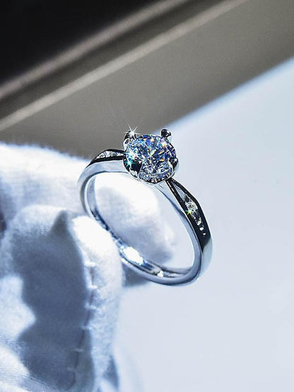 Wedding Ring For Anniversary Party Evening Gift Imitation Diamond Alloy Classic for Women