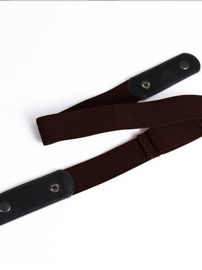 lazy belt unisex all-match elastic jeans seamless invisible belt for Women