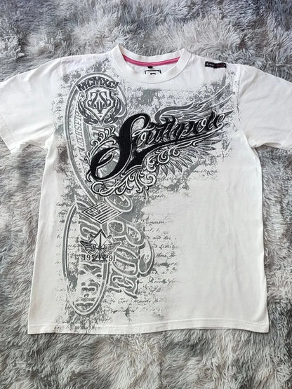 Oversized Retro Print Hip Hop T-shirt