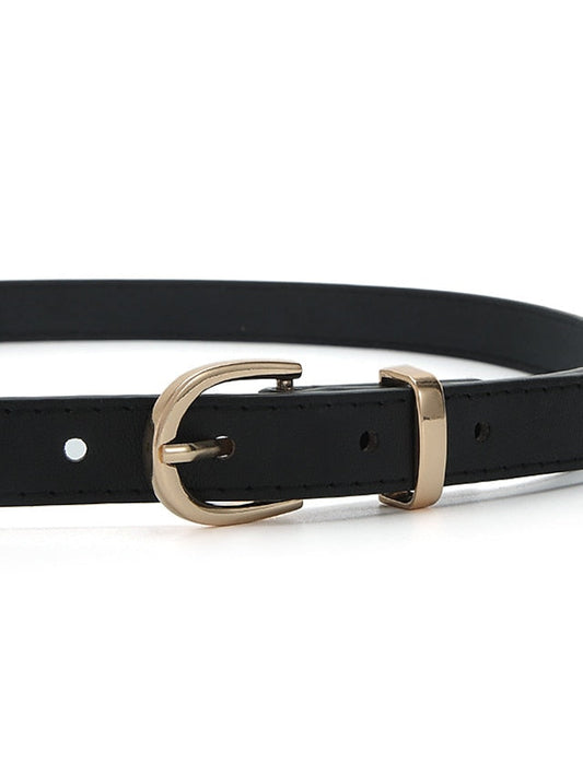 Unisex PU Buckle Belt PU Leather Metal Bucke D-ring Casual Classic Party Daily Violet White Black Silver for Women