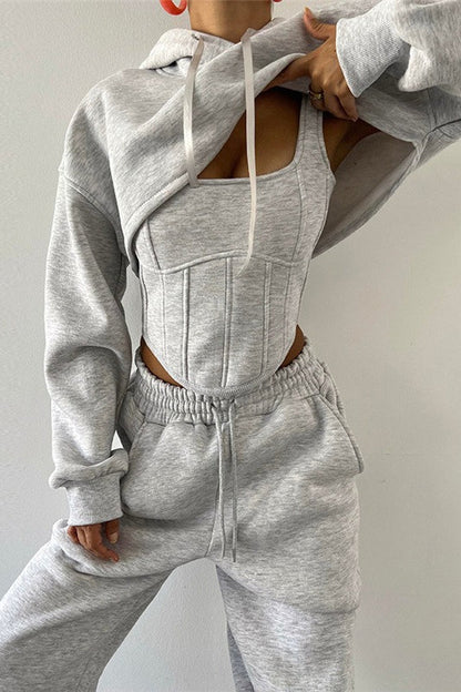 Tank Asymmetrical Hem Three Piece Set