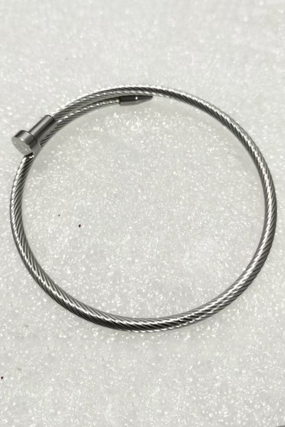 Stylish Stainless Steel Nail-shaped Bracelet