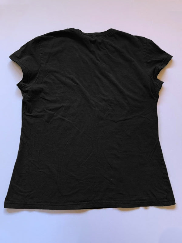 Vintage Brown Butterfly Print Short Sleeve Tee