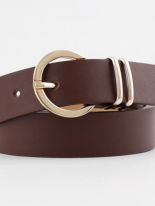 Belt PU Black Brown Beige Coffee Waist Belt Daily Work Pure Color / Spring / Summer / Fall / Winter / Alloy for Women