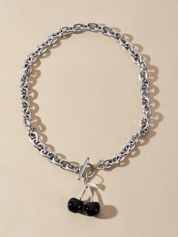 Cherry Charm Chain Necklace for Women