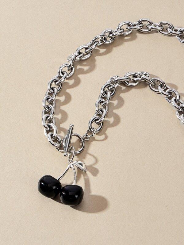 Cherry Charm Chain Necklace for Women