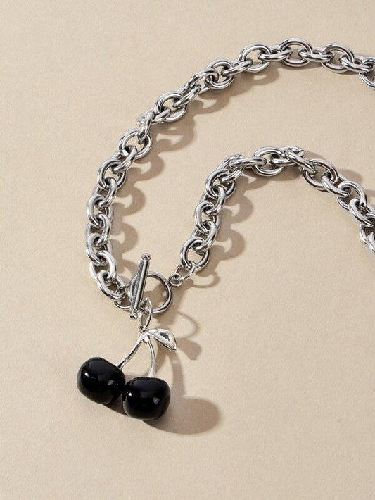 Cherry Charm Chain Necklace for Women