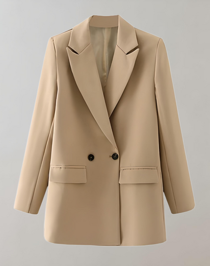 Women's Loose Fit Blazer with Buttons and Lapel | Great for Casual Days