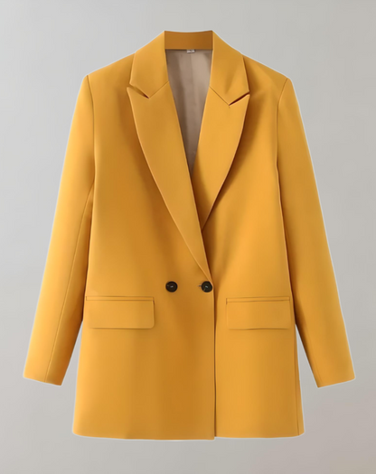 Women's Loose Fit Blazer with Buttons and Lapel | Great for Casual Days