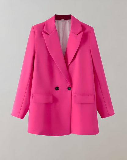 Women's Loose Fit Blazer with Buttons and Lapel | Great for Casual Days