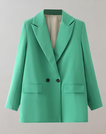 Women's Loose Fit Blazer with Buttons and Lapel | Great for Casual Days