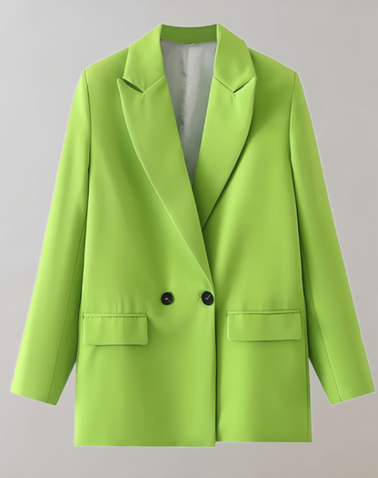 Women's Loose Fit Blazer with Buttons and Lapel | Great for Casual Days