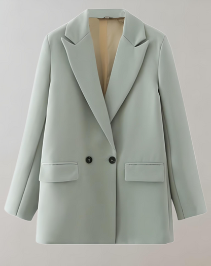 Women's Loose Fit Blazer with Buttons and Lapel | Great for Casual Days