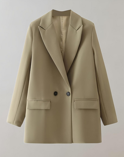 Women's Loose Fit Blazer with Buttons and Lapel | Great for Casual Days