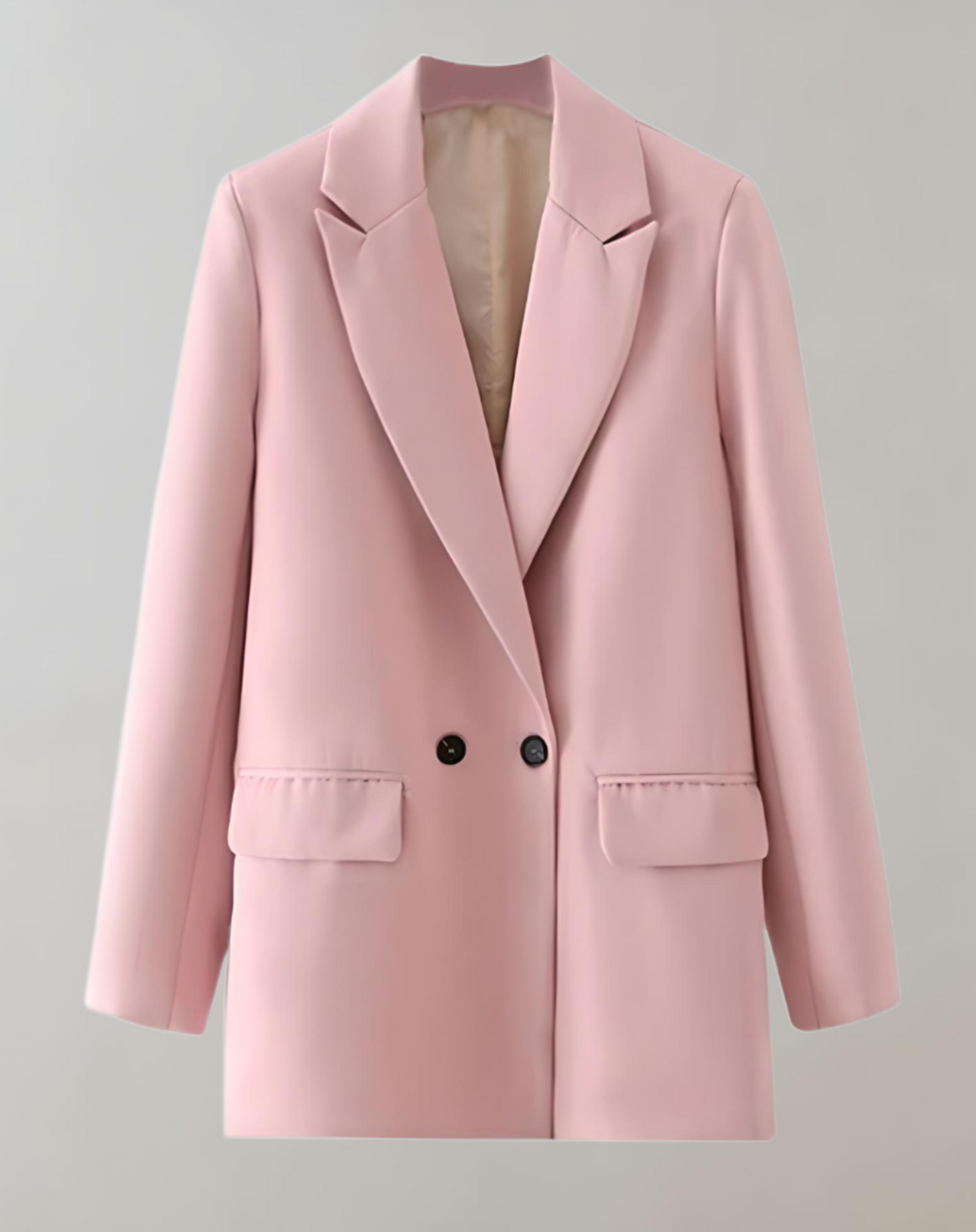 Women's Loose Fit Blazer with Buttons and Lapel | Great for Casual Days