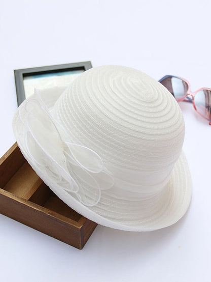 Party Hat Party Street Holiday Flower Solid Color Red Blue Hat Fall Winter Spring Summer for Women