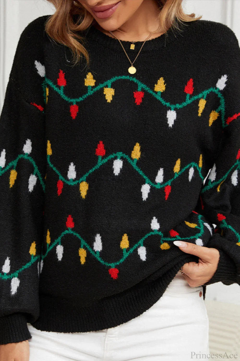 Light Sweet Loose Pullover Knit Sweater