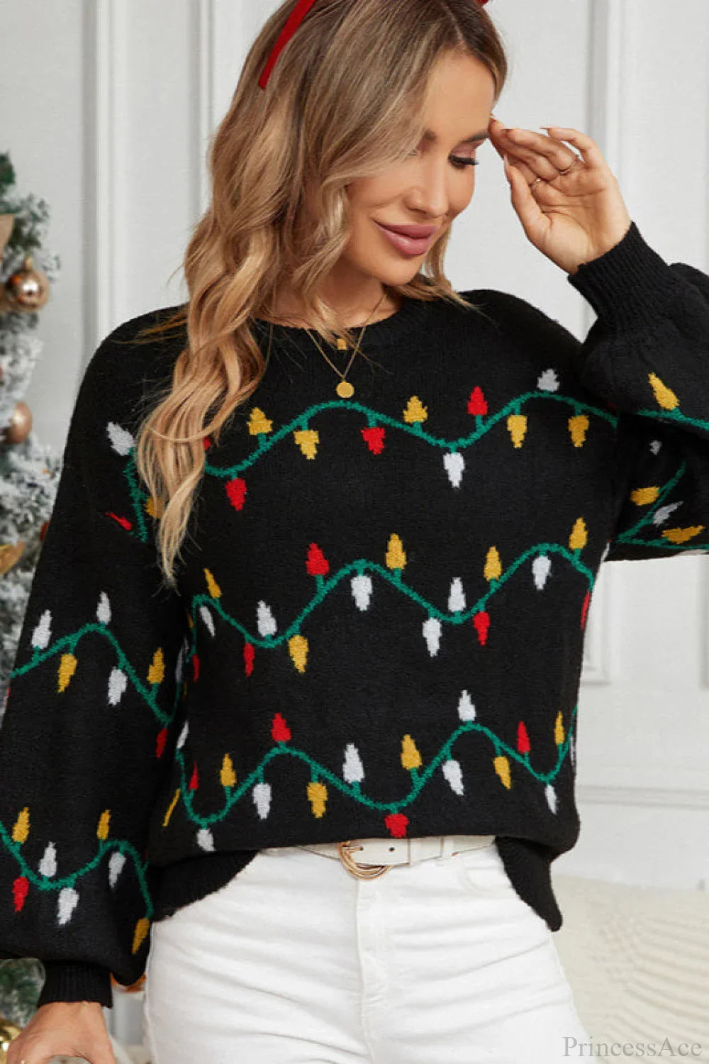 Light Sweet Loose Pullover Knit Sweater