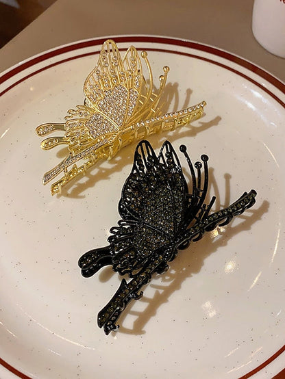 2 pcs Claw Clips Metal Hair Clips 4.3 Gold Hair Clips for Women Non Slip Cute Hair Claw Clip Fashion Hair Shark Hair Clip Metal Hair Claw Clip 1PCS Bell Orchids Pearl Tassel Fashion Nonslip Hair Clips for Women