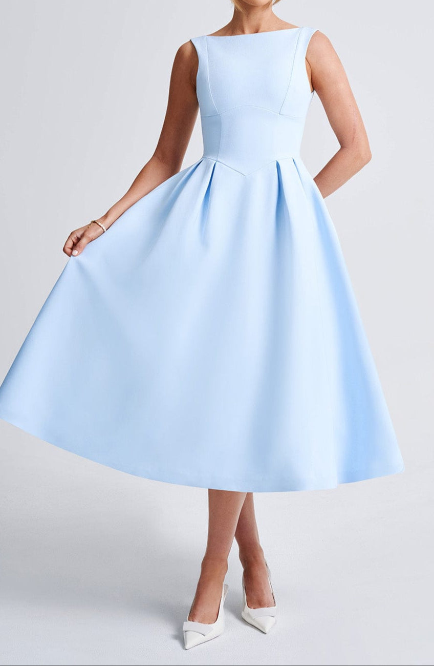 Marisa Midi Dress - Blue