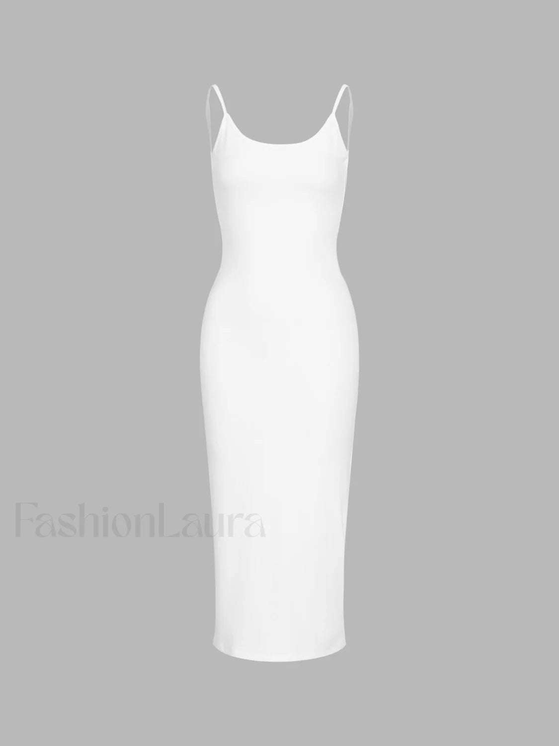 Classic Open Graceful Back Midi Dress