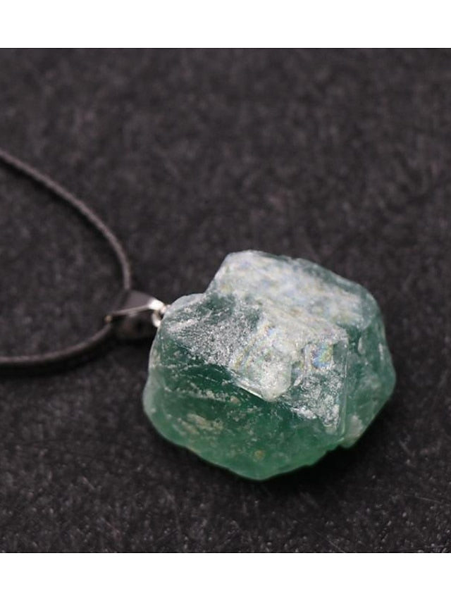 Europe And The United States New Original Stone Pendant Multi-Color Agate Stone Necklace for Women