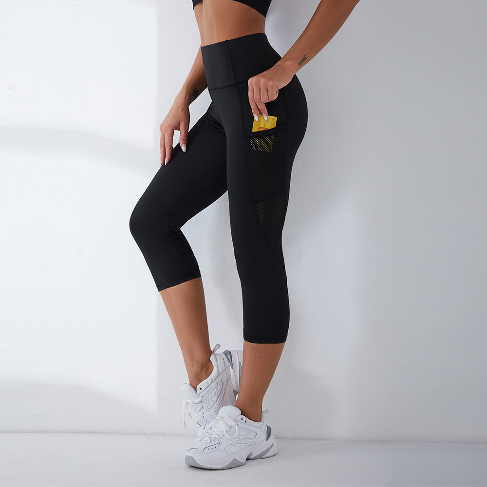 Women Solid Color High Waist Stretch Slim Fit Casual Sports Yoga Pants