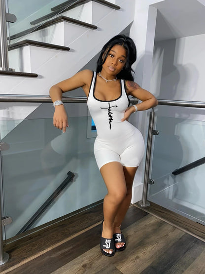 Summer Women Short Casual Sports Rompers