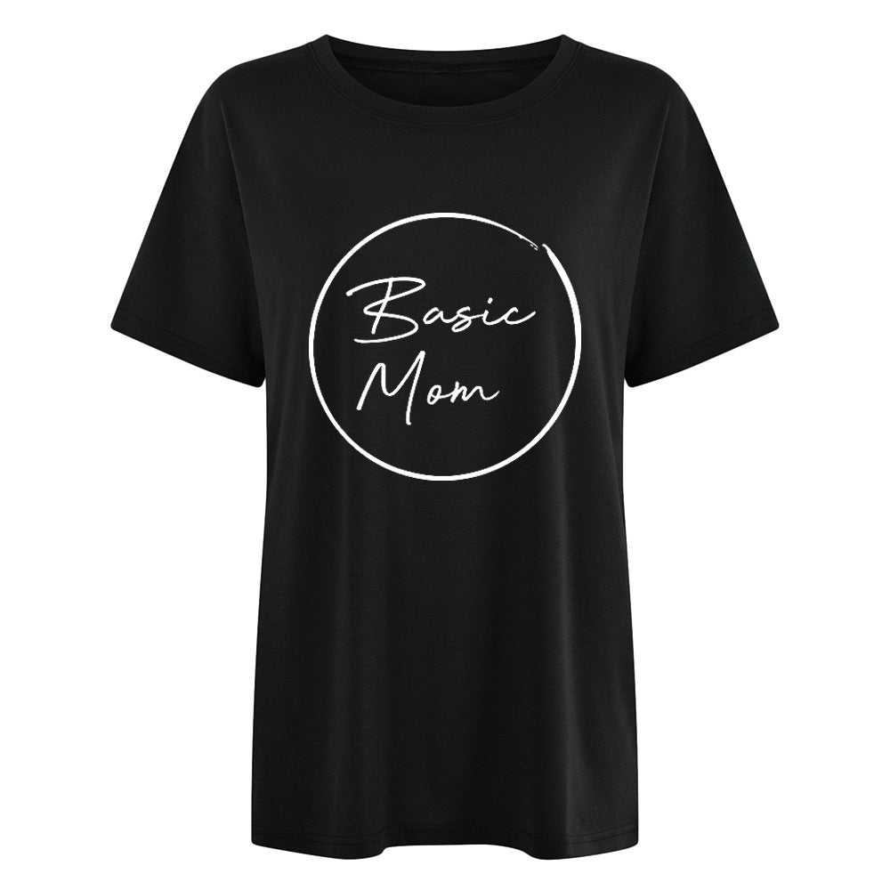 Camiseta estampada informal para el Día de la Madre para mujer