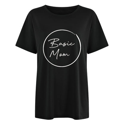 Camiseta estampada informal para el Día de la Madre para mujer