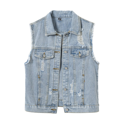Chaleco vaquero informal Rick para mujer