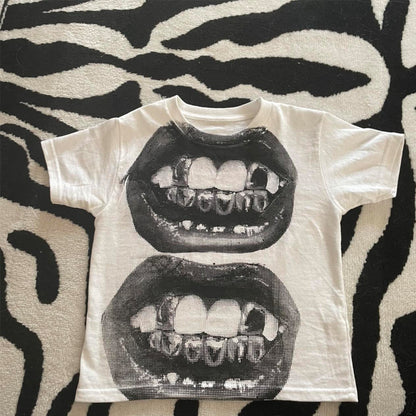 Women Fashion Casual Printed Short-Sleeve T-Shirt