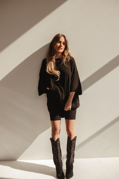 Casual Fashion Women Solid Color Loose T-Shirt And Shorts Set