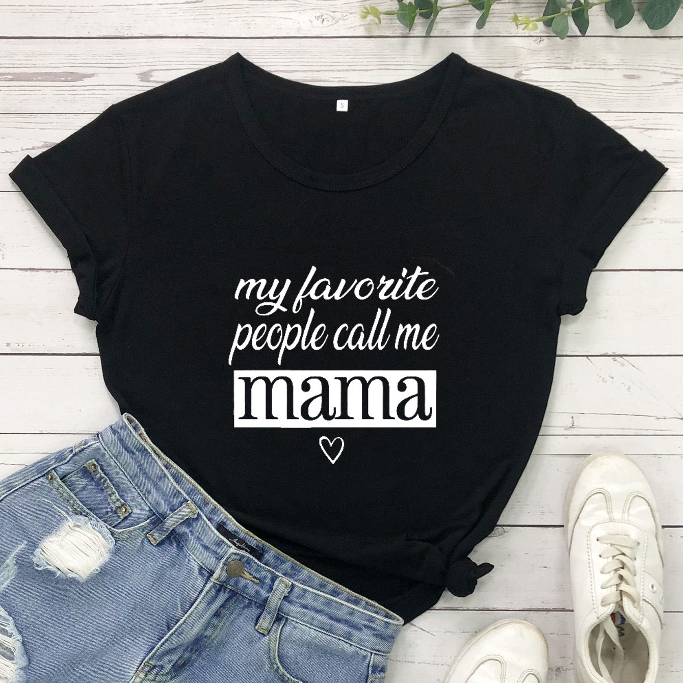 Camiseta informal de cuello redondo y manga corta para mujer con estampado de letras y eslogan
