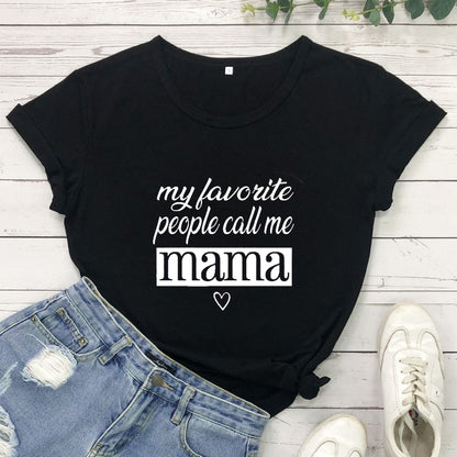 Camiseta informal de cuello redondo y manga corta para mujer con estampado de letras y eslogan