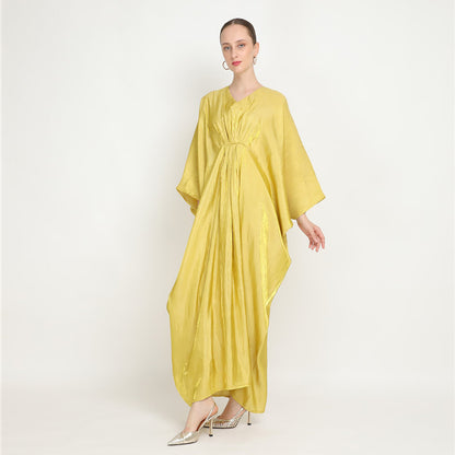 Women Casual Loose Solid Color Abaya Long Sleeve Maxi Dress