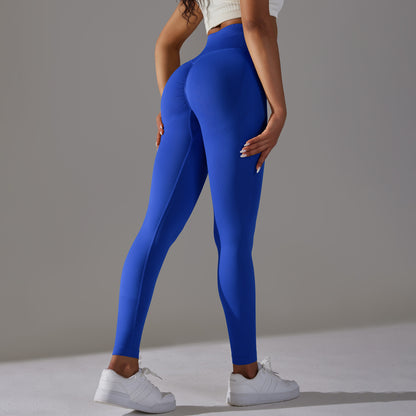 Pantalones de yoga deportivos de cintura alta para mujer, informales, a la moda, con efecto vientre plano y cadera.
