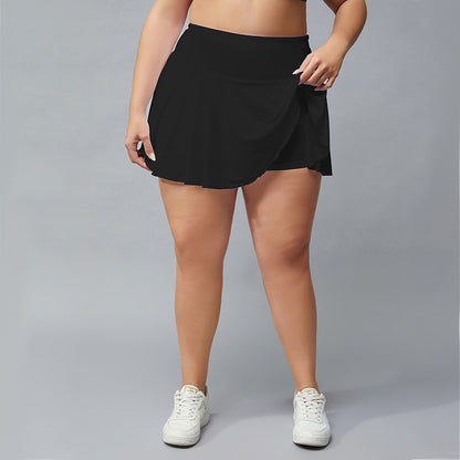 Falda de tenis deportiva para mujer, informal, de talla grande, de secado rápido, transpirable y antideslizamiento