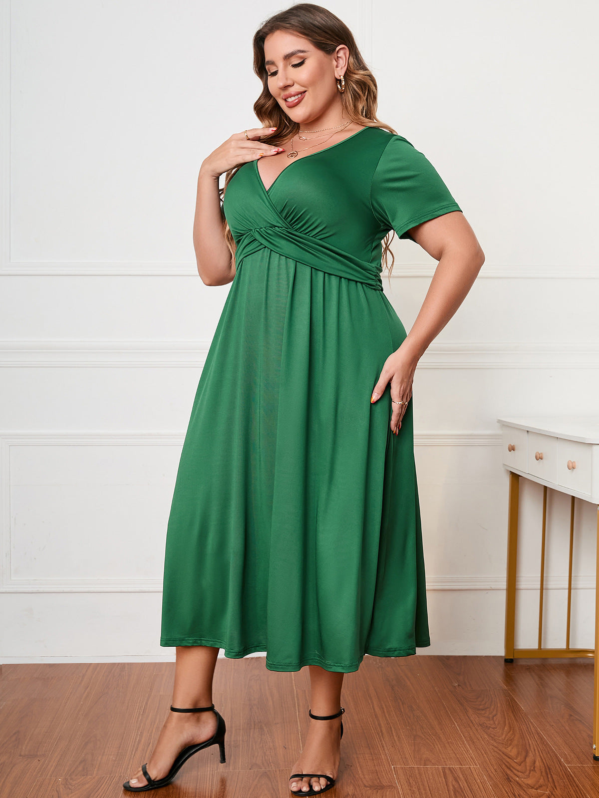 Women Fashion Casual Plus Size Loose Long Dress
